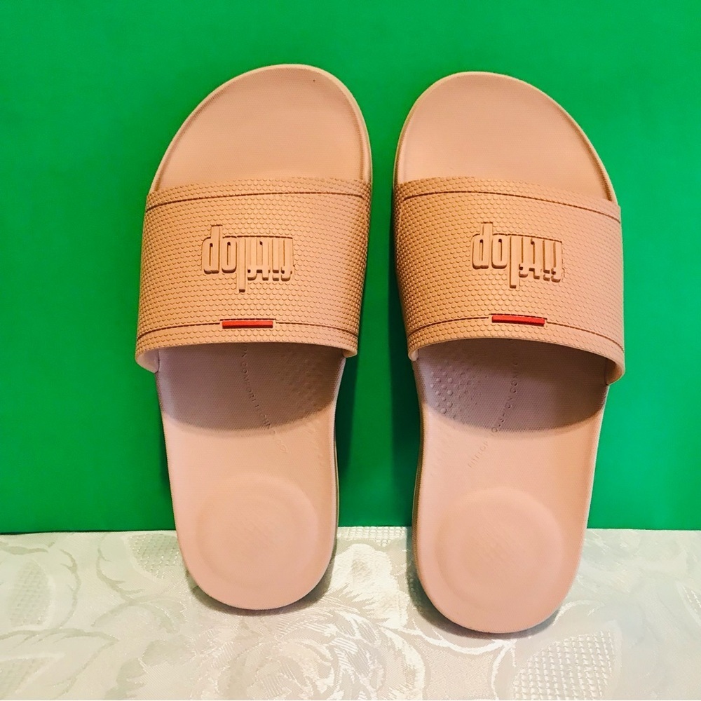 Fitflop Light Pink Slide Sandals Size 38
